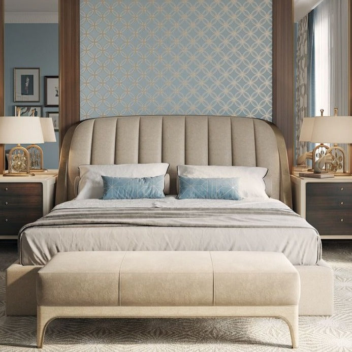 Treasury Bed with Pouf-B14