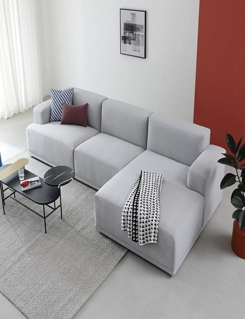 Argent Sofa Corner L Shape-R.245 3 seats By Solimanroom 
