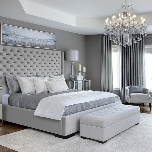 Clio Bed with Pouf-B11 By Solimanroom