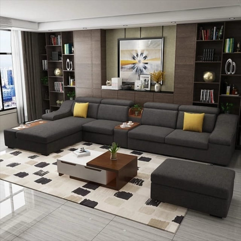Imperial Corner L Shape-R.312+Pouf Solimanroom 
