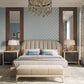Treasury Bed with Pouf-B14 By Solimanroom