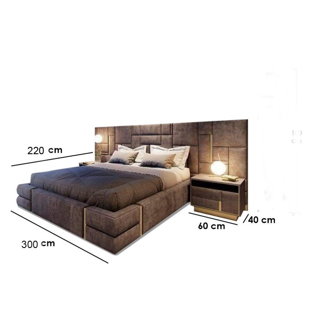 Trivia Bed with nightstand-B31